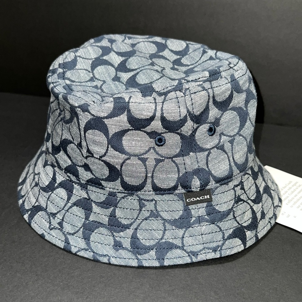 Coach Blue Patterned Men's Hat - Picture 4 of 10